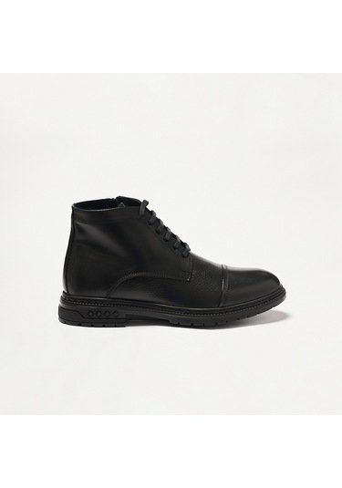 Bot Erkek Og-351 John May Siyah Deri Siyah