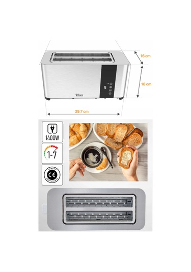 Zilan ZLN6234 Dijital Ekmek Kızartma Makinası