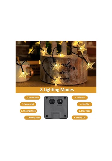 Tenfowee Güneş Enerjili Bahçe Ve Balkon Işıkları, 100 Led Su Geçirmez Şenlik Aydınlatma Seti Diğer