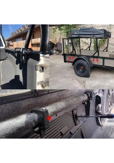 Artfulabode Üst Sabitleme Oto Montaj Modifiye Klipsi Kelepçe Karavan Kapağı Kamyon Kabin 2 Adet
