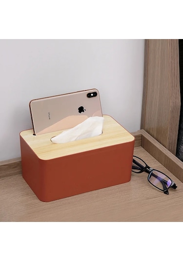 Stil D-1-ahşap Peçete Kutusu Çevre Dostu Ev Peçete Kağit Kutu Kağit Kutu Saklama Kutusu Peçete Araba Kapaklı Dokular Ofis Ev Dekorasyon