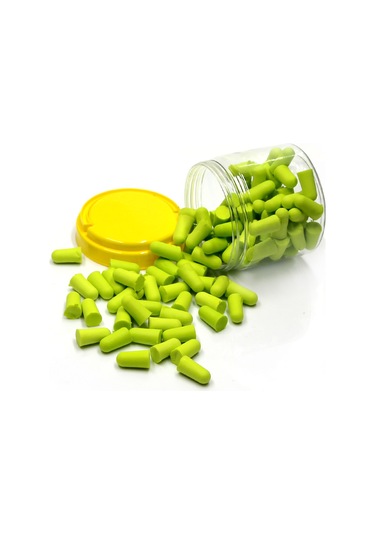 50 Çift Yumuşak Köpük Kulak Tıkacı Gürültü Azaltıcı Kulak Tıkacı Uyku Çalışmaları İçin Koruma Açık Yeşil