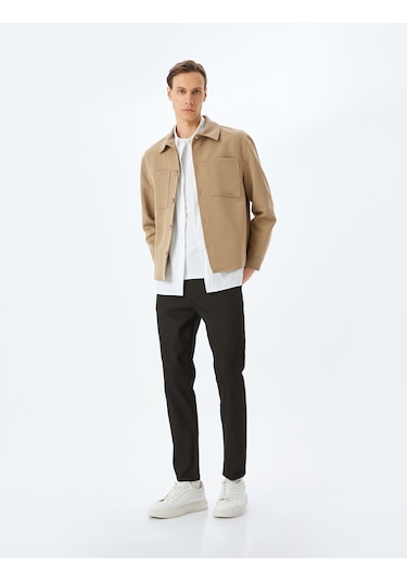 Koton Slim Fit Kot Pantolon - Brad Jean Siyah 5sam40061nd Siyah