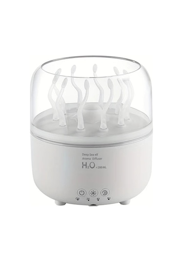 Techbloom V77-black Usb Destekli Aromaterapi Nemlendirici Renkli Işıklar Abs Malzeme Ev Dekor Rahatlatıcı Ahşap