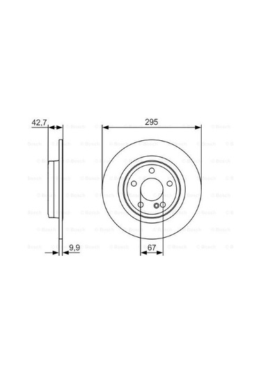 Mercedes Gla 156 Serisi Gla 180d 1.5 2015-2019 Bosch Arka Disk 2 Adet