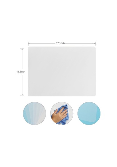 Ulzyvf Yıkanabilir Şeffaf Mutfak Amerikan Seti 8 Adet Jc Şeffaf