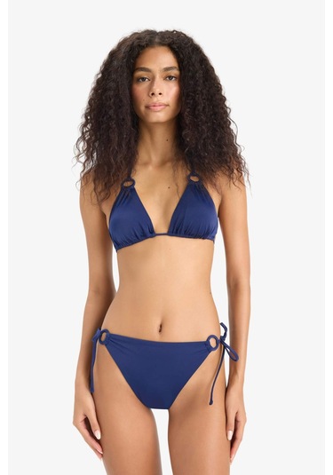 Defacto Regular Fit Üçgen Bikini Üstü-fall İn Love E0137ax25smnv131 Lacivert
