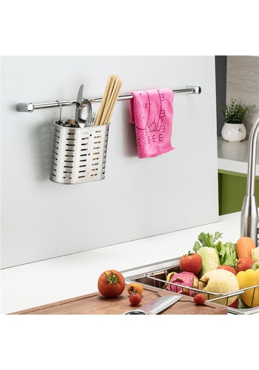 Mufunye 304 Paslanmaz Çelik Mutfak Gereçleri Depolama Rafı - Çubuk, Bıçak, Kaşık Kurutma Ve Organize Etme Aleti S-0081 Diğer