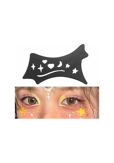 Dolıty Lady Black Için Eyeliner Stencil Çok Amaçlı Siyah Siyah