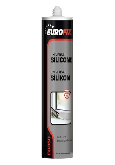 Eurofix Genel Amaçlı Universal Silikon Şeffaf 280 Gr Şeffaf