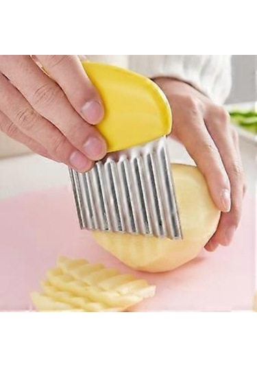 Mini Paslanmaz Çelik Dalga Şeklinde Sebze Kesici Mutfak Eşyaları Patates Kesici Ev Eşyaları Patates Kesici Diğer