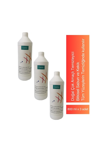 Castile Doğal Çok Amaçlı Temizleyici 3 x 800 ML