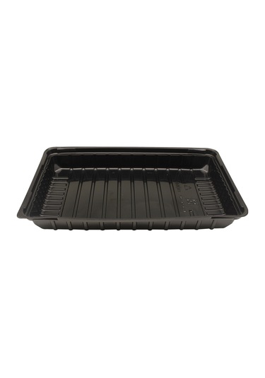 Xiyyadms Büyük Boy Siyah Plastik Islaklık Sağlayan Sebze Fidan Yetiştirme Kasası - 5 Adet Seti