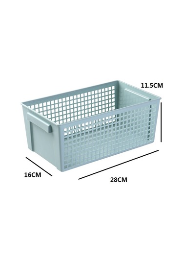 Sones Masaüstü Atıştırmalıklar Ve Çeşitli Eşyalar Depolama Sepeti Dikdörtgen Plastik Depolama Sepeti, Büyük Açık Yeşil