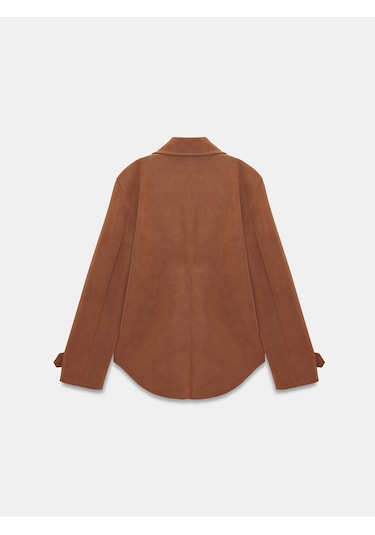Dilvin 60778 Süet Ceket-camel Camel
