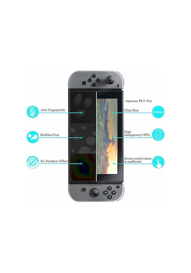Hori Nintendo Switch Kırılmaz Cam 9H Hard Ekran Koruyucu