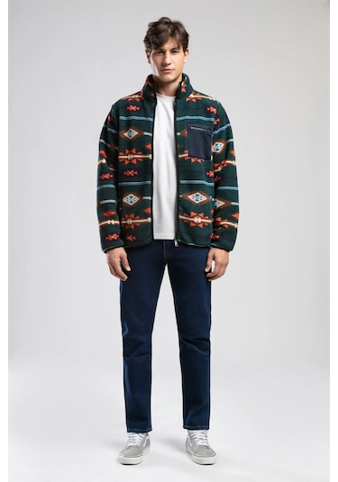 Lee Cooper Erkek Sweat 261 Lcm 241061 5150 Koyu Yeşil Desenli Koyu Yeşil Desenli