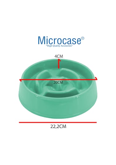 Microcase Evcil Hayvan Az ve Yavaş Mama Yeme Kabı Küçük Boy 775 ML