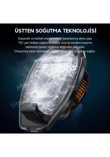 Coofbe 4500 Rpm Turbo Fan Yarı İletken Soğutma Levhası Telefon Soğutucu Radyatör Tüm Telefonlara Uyumlu