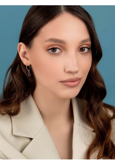 Veronika Kongo Küpe Yıldızı Gümüş 925 Ayar Altın Kaplama 34832785 Altın