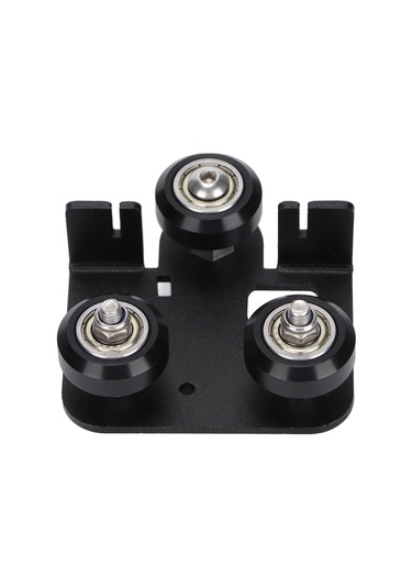 Ender3 V2 İçin Kasnaklı Siyah Metal 3d Yazıcı Ekstrüder Sırt Destek Plakası