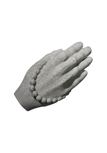 Süs Akvaryumu Dekoru Kumtaşı El Süsü Heykeli Uzay Dekorasyonu Gri