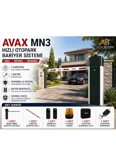 Avax Als Mn3 3 Metre Hızlı Otopark Bariyer Sistemi
