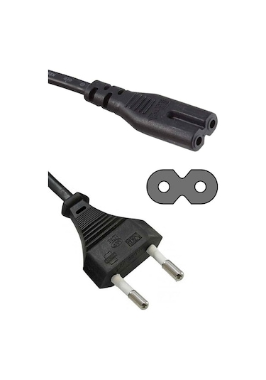 Radyo Type Adaptör İçin 2 Li Power Elektrik Güç Kablosu 3m