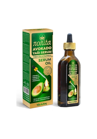Avokado Yağı Serum Yüz Ve Saç Bakımı