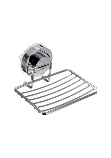 Üretici Toptan Basınçlı Yapışkan Depolama Rafı Mutfak Banyo Paslanmaz Çelik Sabun Rafı Sabunluk Damla Nakliye Çift Katmanlı Gümüş