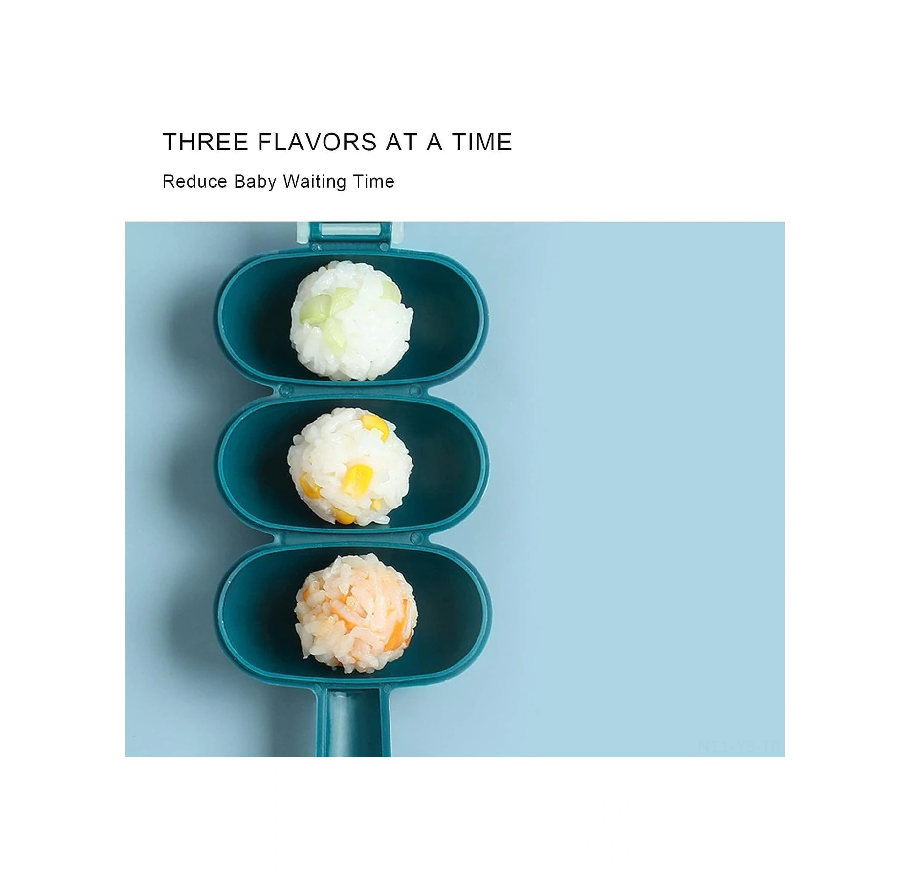 Yunboo Evde Dıy Maki Yapmak İçin Mavi 2'li Pirinç Topu Oluşturucu Seti - Pratik Mutfak Aleti Mavi