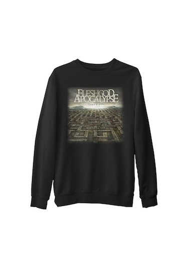 Fleshgod Apocalypse - Labyrinth Siyah Erkek Kalın Sweatshirt