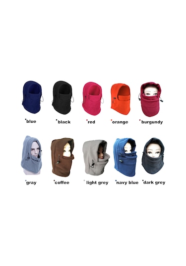 Symbee Kışlık Çift Katlı Polar Outdoor Bisiklet Antiparazit Kapaklı Korumalı Islaklık Engelleme Mavi Kask Siyah