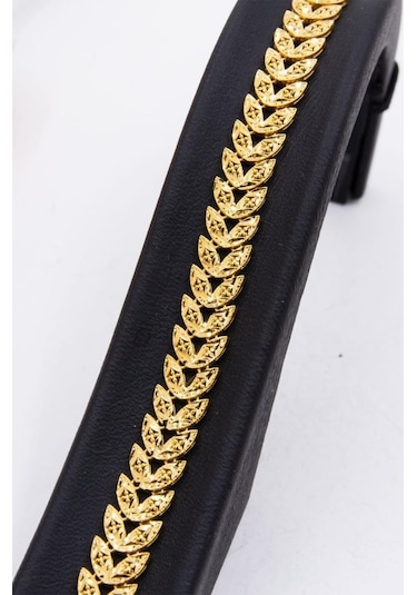 22 Ayar Altın Bileklik Füzyon Döküm Kadın Bileklik B200355 Sarı Altın