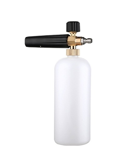 Plastik Beyaz Yüksek Basınçlı Köpük Sprayer - Ayarı Değiştirilebilir Fıskiyeli Araba Yıkama Spreyi