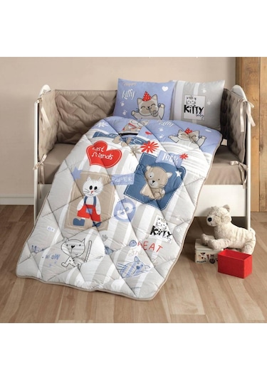 Clasy Ranforce Bebek Uyku Seti Kitty V1 Mavi