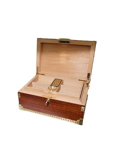 Angelo A. Kahve/gold Ahşap Kaplama Humidor 923013