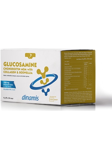 Dinamis Glucosamine Chondroitin Msm Takviye Edici Gıda 30 Saşe