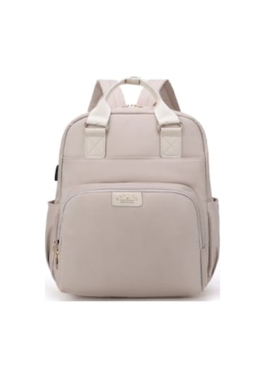 Reedark Bej Fonksiyonel Anne Bebek Çantası, Kolay Temizlenir Materyal, Bölmeli Organize Depolama, Büyük Kapasite, Günlük Ve Seyahat İçin Mümkün Bej