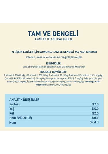 Somonlu Yaş Kedi Maması 85 Gr X 24 Adet Jöle İçinde Parça Etli - Yetişkin Kedi