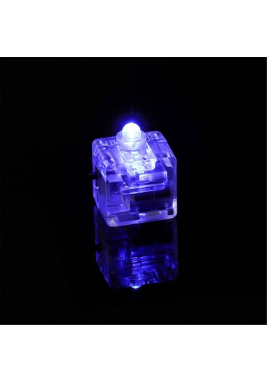 Yifomall Akvaryum Işıklı Dekoratif Aydınlatıcı - Renkli Led Mini Fener, Pil Desteğiyle Hafif Ve Dayanıklı Plastik Yapı Mavi