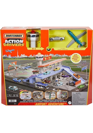 Matchbox Aksiyon Sürücüleri Havaalanı Macerası Oyun Seti