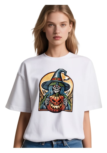 Ogc Cadı Oversize Unisex T-shirt Beyaz