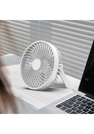 Çok Fonksiyonlu Led Şarj Edilebilir Dış Mekan Taşınabilir Çadır Kamp Fanı Beyaz