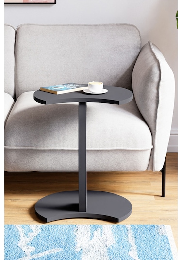 İntergo Jet Tekerlekli C Sehpa Antrasit Gri