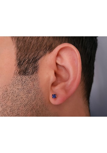 Sirius Tanzanit Tektaş Erkek Küpesi 0823E0047