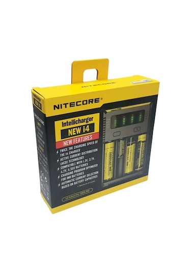 Nitecore İ4 İntelli Charger Li-ion Universal Pil Şarj Cihazı 4lü