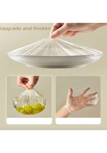 Kangvka Yemek Muhafaza Filmi, 35cm X 20cm, 300 Adet, Pet-g Plastik, Güvenli Saklama Sarı, Beyaz