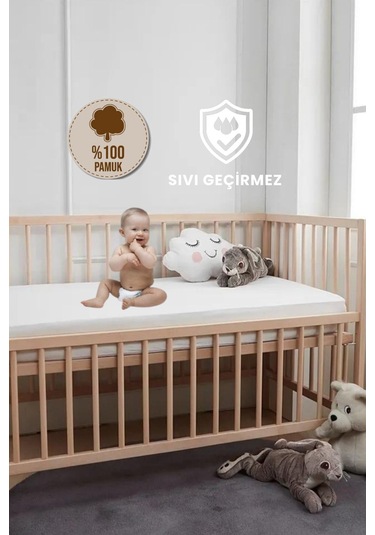 Formeya %100 Pamuk Sıvı Geçirmez Bebek Ve Çocuk Alezi