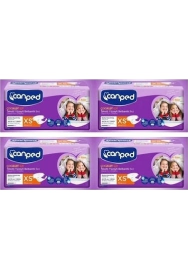 Canped Belbantlı Extra Küçük Hasta Bezi 30 Lu X 4 Adet XS